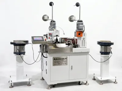Automatic Double-Head Vibrating Crimp Machine for Insulated Terminals