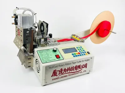 冷熱旋轉式緞帶切割機 多角度織帶裁切 WPM-919X