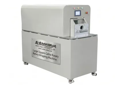 大型方形電纜旋轉剝皮機 重型線纜旋切 WPM-5010 - 半自動鋼絲刷機