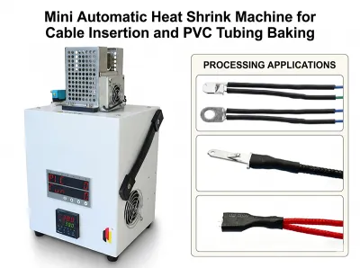 迷你自動熱縮機，用於電纜插入和PVC管烘烤 JW-HST-05B Thumb