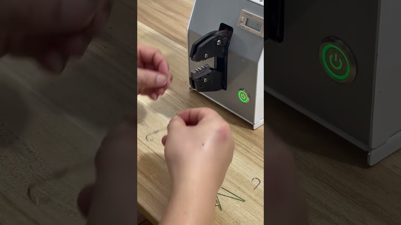 電動端子壓接機：魚鉤式壓接更牢固 #工廠 #機械