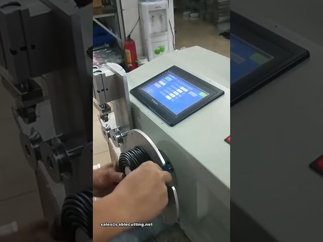 全自動一體式線纜測量與收卷機 | 高效工業線纜加工設備