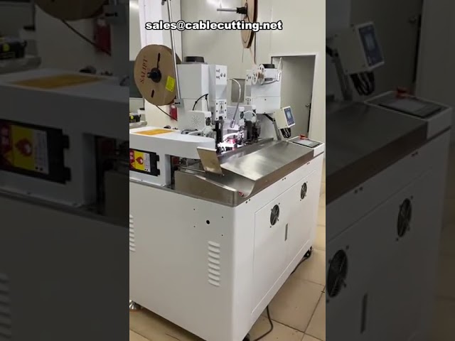 自動端子壓著機｜一端熱縮套管加熱｜線束加工設備