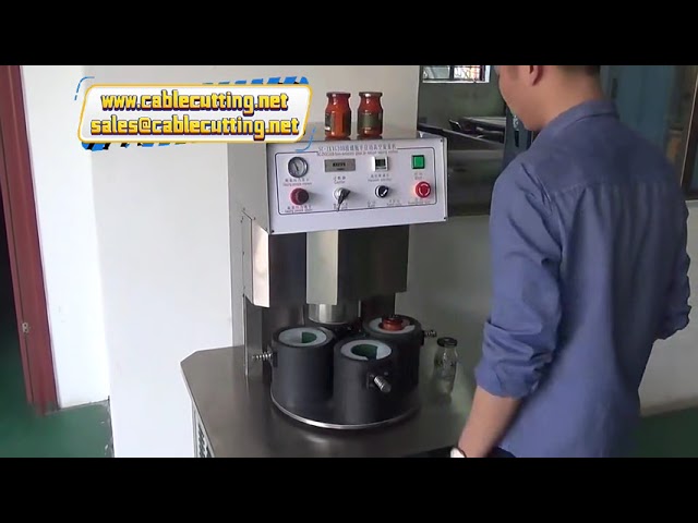 四頭真空旋蓋機｜玻璃瓶自動封口設備｜高效鎖蓋密封機