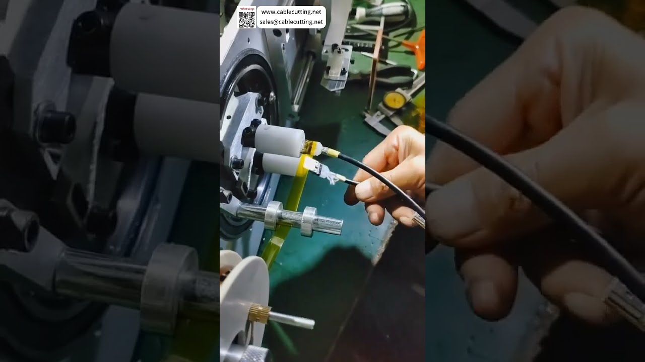 HDMI線材鋁箔包覆機｜高速自動化絕緣屏蔽加工設備 - 短版