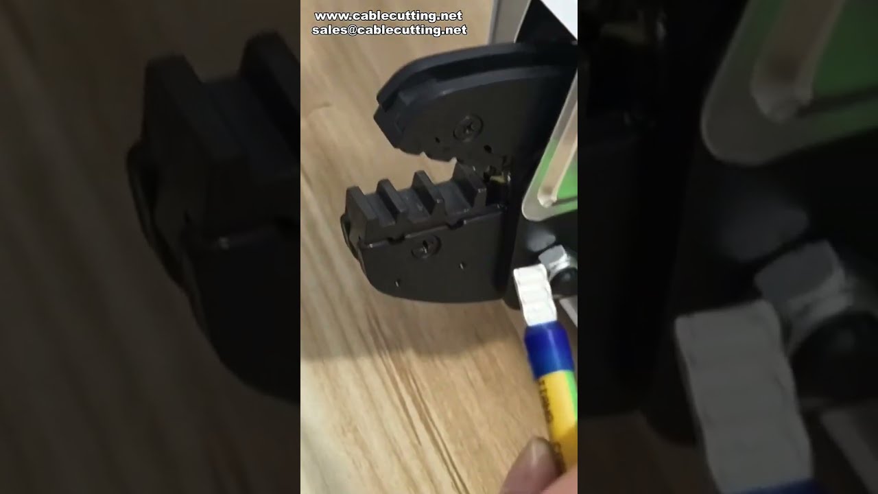 電動壓接機｜精準壓接25平方毫米管型端子｜工廠自動化設備
