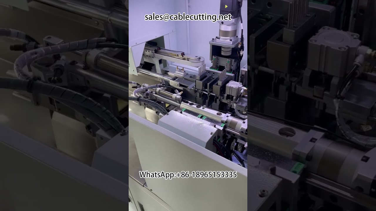 圓形外皮裁線沾錫機｜內外皮一體剝線機 #自動化線束加工