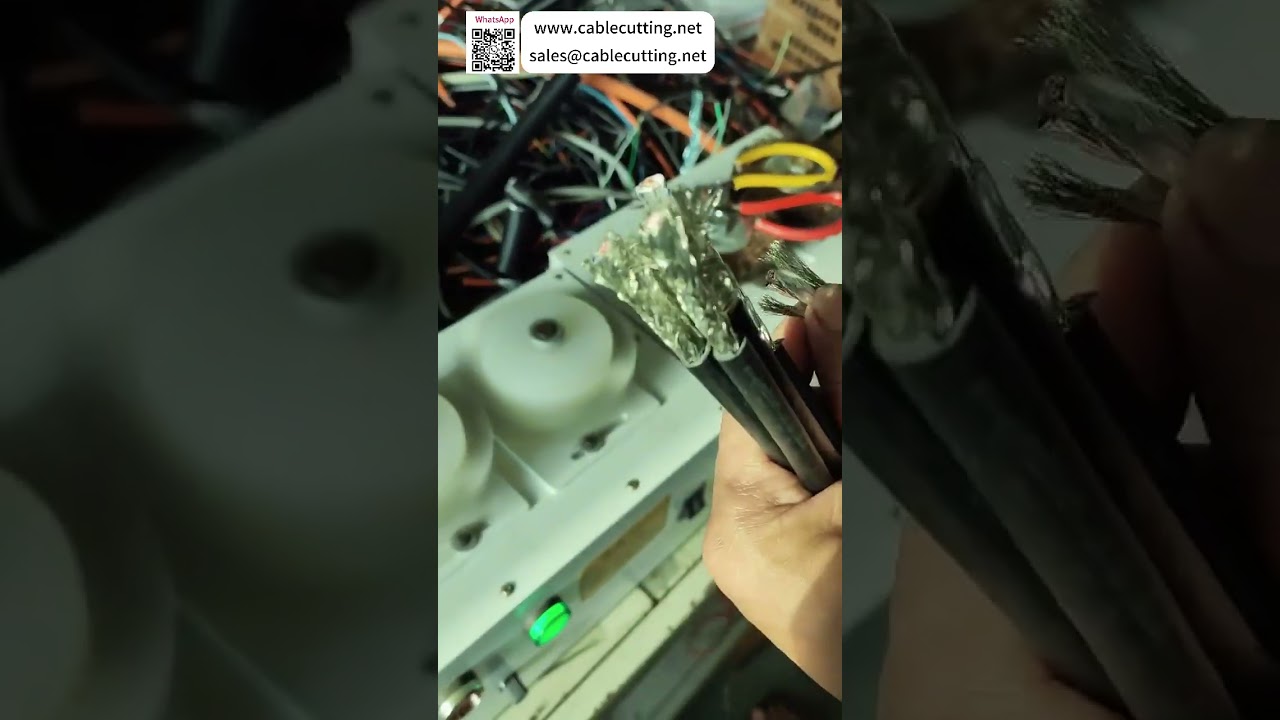 高速全自動電纜屏蔽網刷剪機 - 短版，手動線材加工升級首選