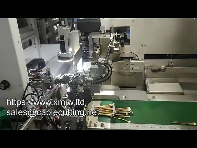 全自動線材裁切剝線壓接搪錫及連接器外殼插入機
