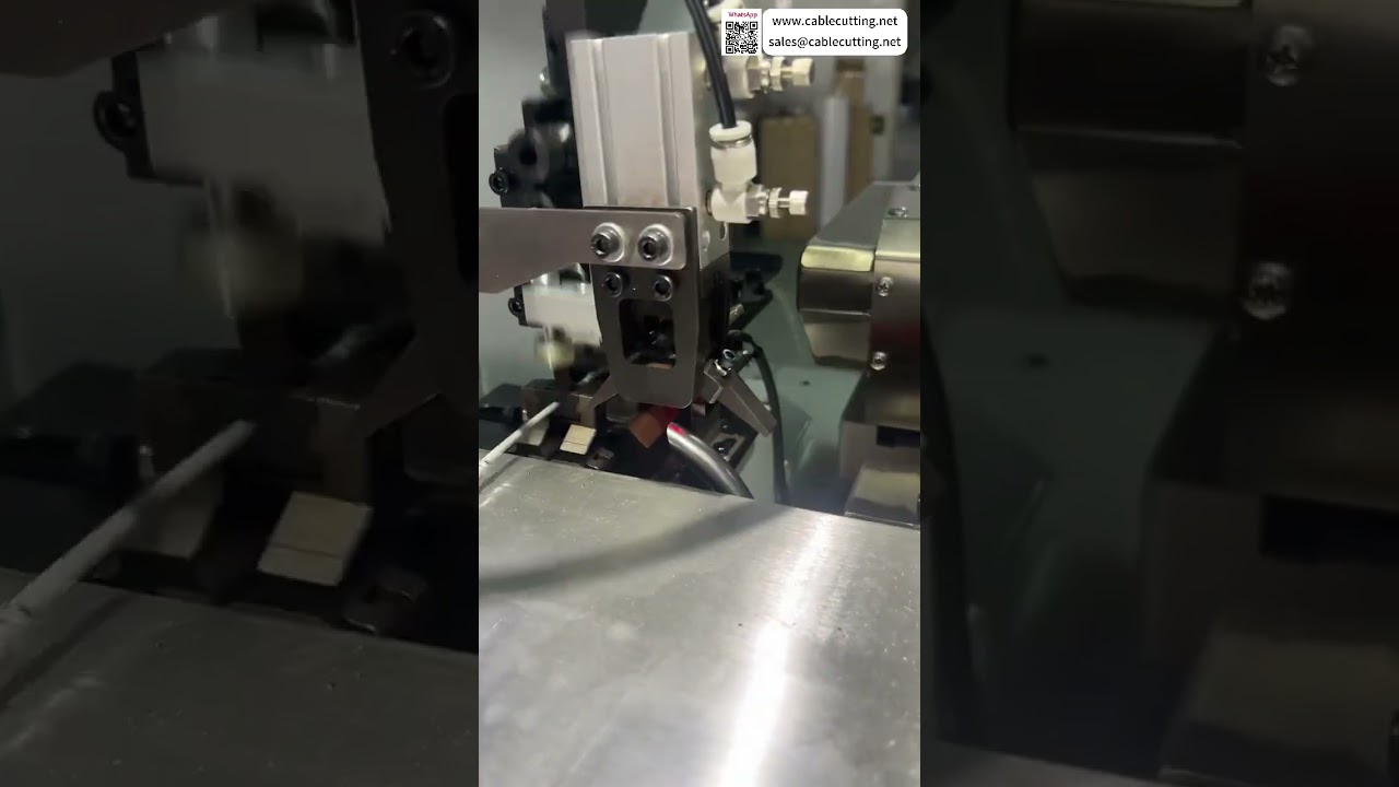 專用全自動端子壓接機雙頭操作製程輸出
