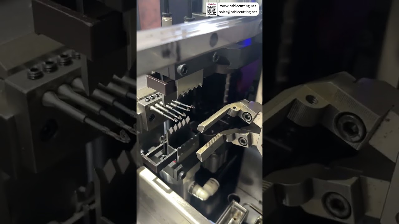 全自動端子壓接及鍍錫機高產量生產設備工具
