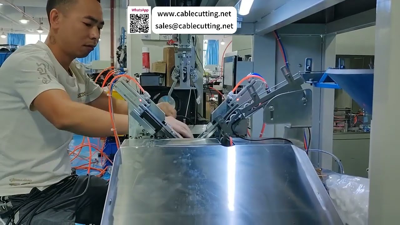 自動矽膠圈套入機 — 5 m 交流電源線矽膠圈組裝
