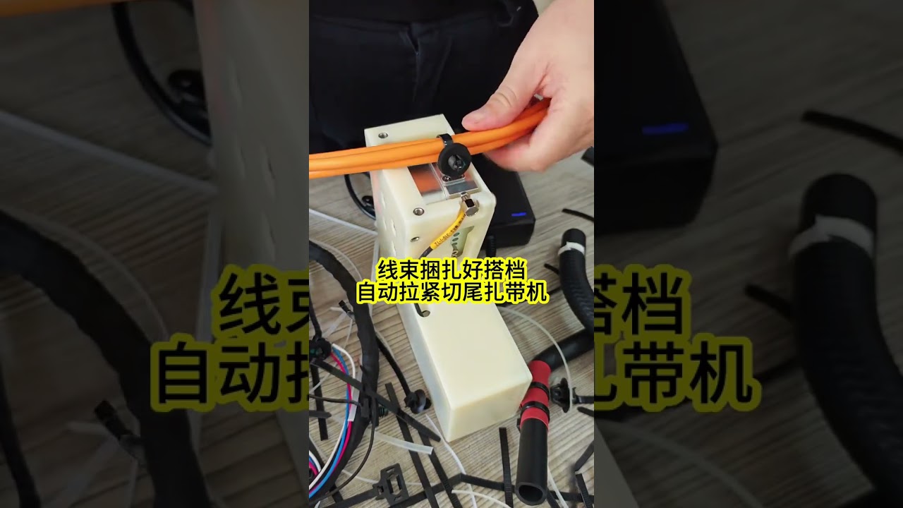 線束裝配夥伴 — 自動束緊束線帶並剪尾
