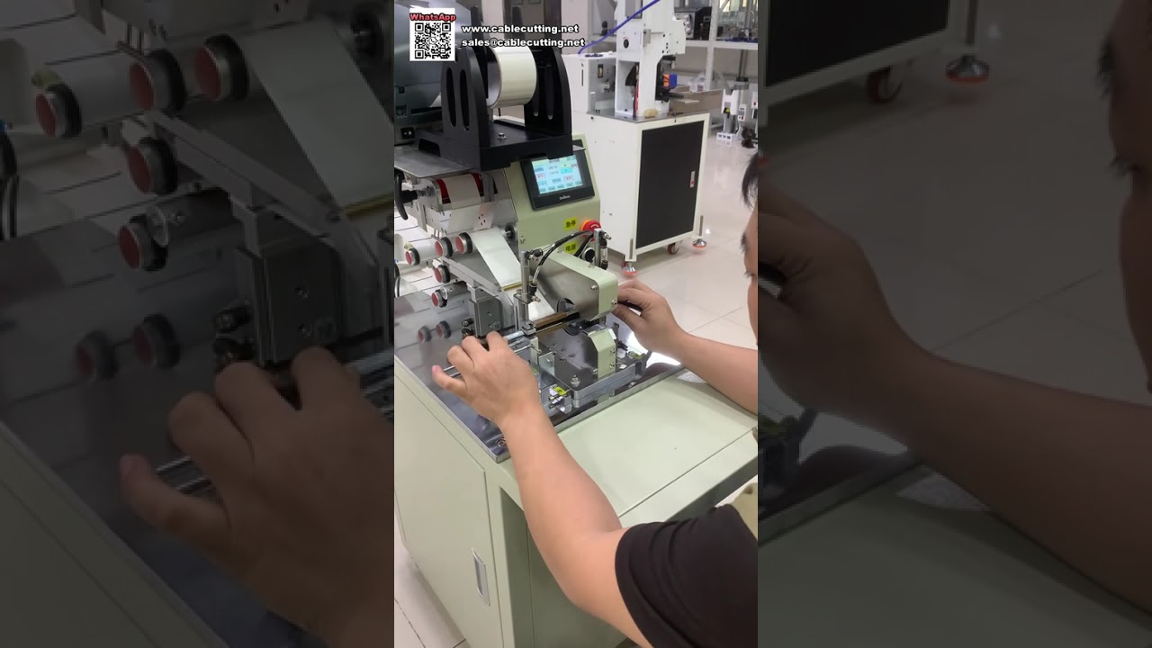 全自動電纜標籤機一步完成繞線與貼標，消除人工貼標