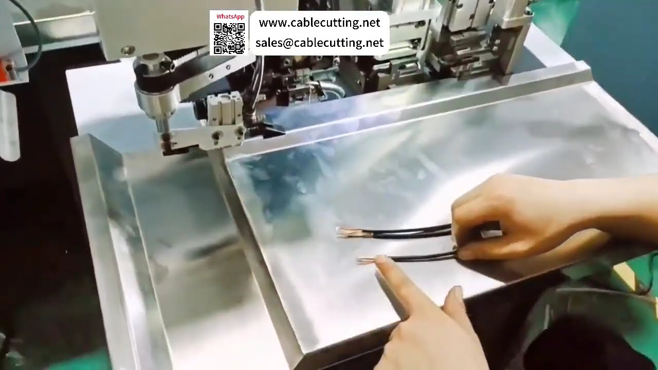 圓護套線剝皮與端子壓接機 — 一次完成剝皮與壓接