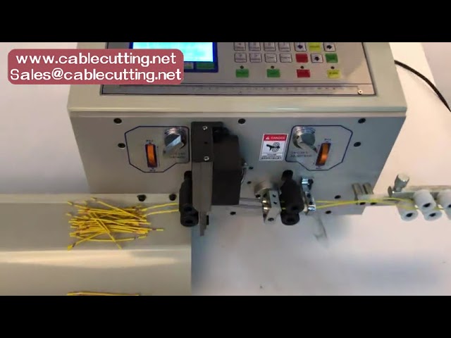 全自動USB排線電源線裁切剝皮機｜高效線材加工設備
