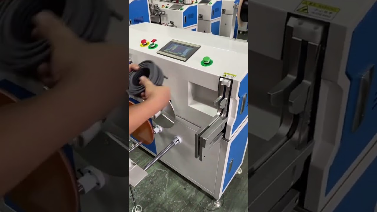 精準計量與快速綑紮｜多功能自動繞線機，適用於重繞與包裝多種材料