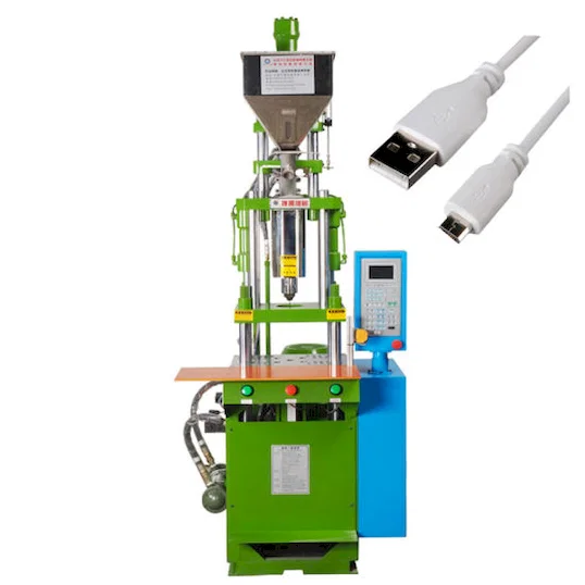 USB線材注塑成型機 數據線接頭包膠